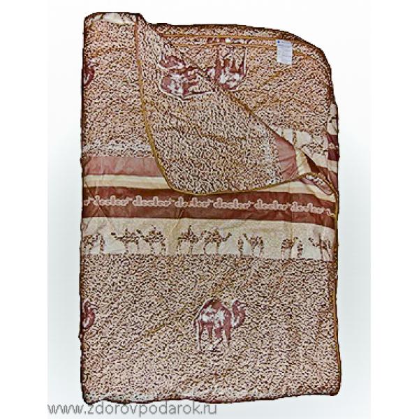 Одеяло полутораспальное стеганное из верблюжьего пуха