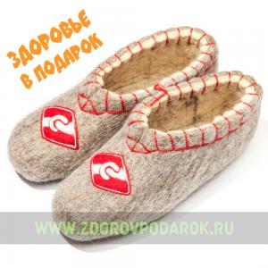 Валяные чуни "Спартак" из овечьего войлока Валяные чуни "Спартак" из овечьего войлока