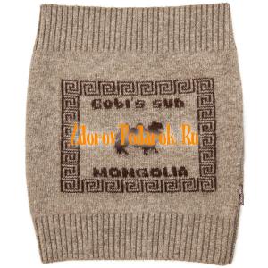 Пояс из верблюжьей шерсти вязаный, Монголия, серый